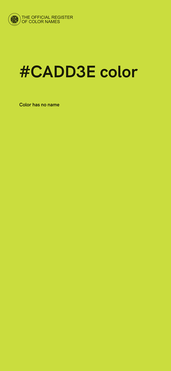 #CADD3E color image