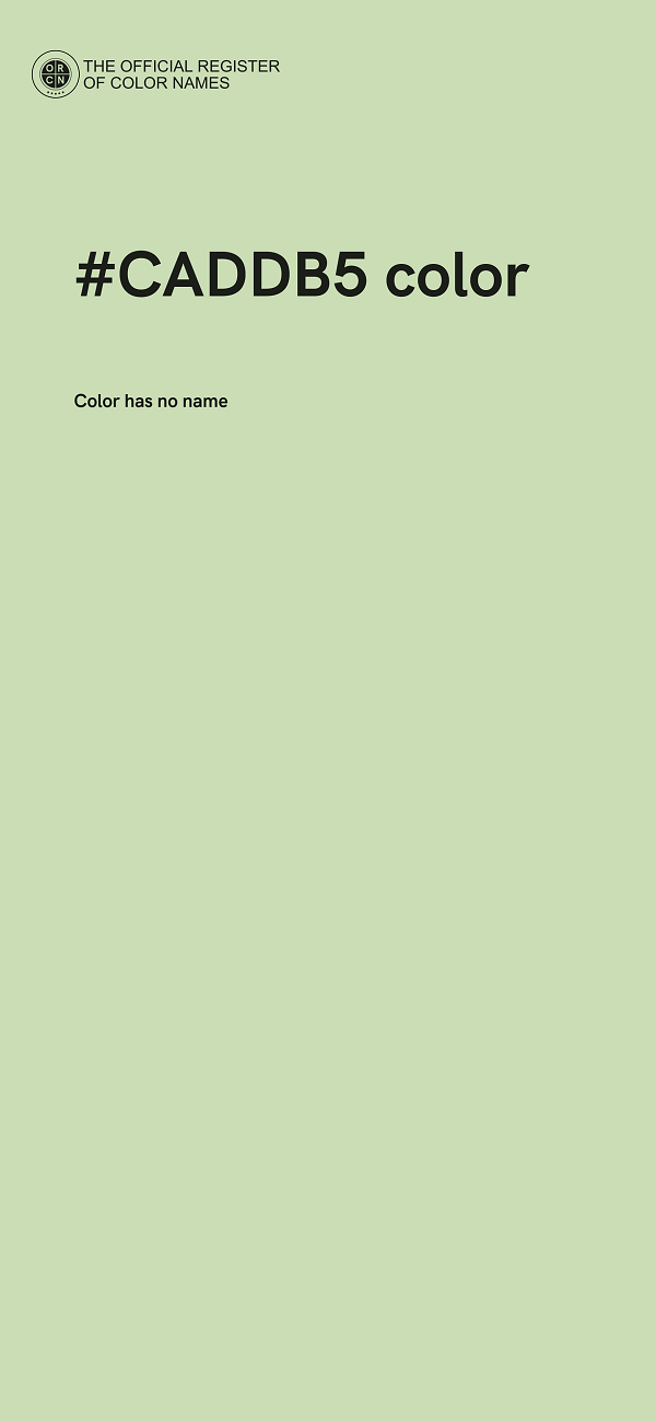 #CADDB5 color image