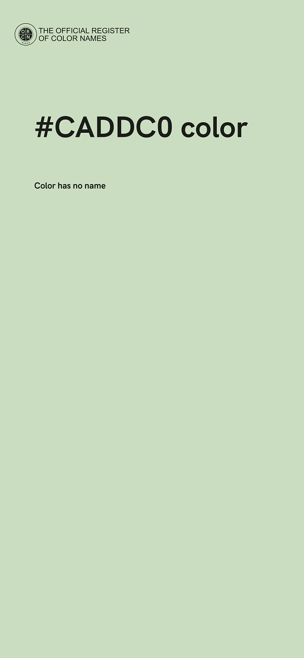 #CADDC0 color image