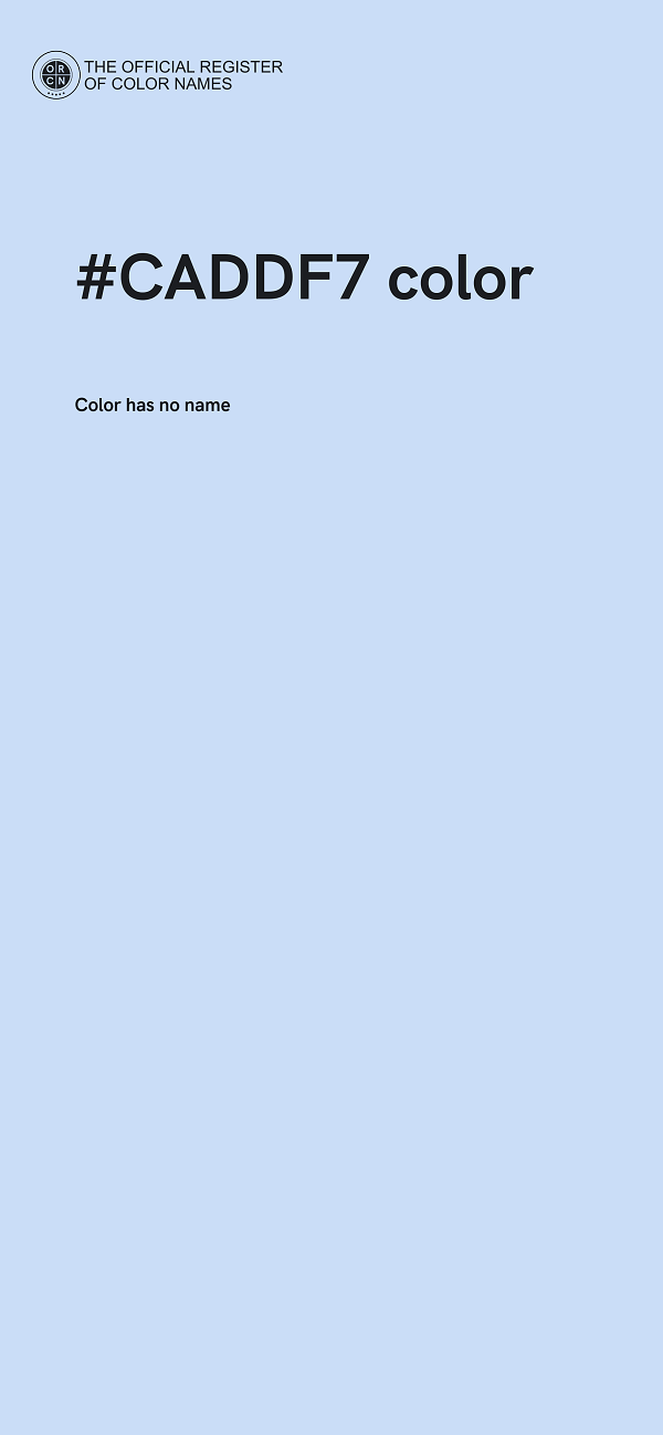 #CADDF7 color image