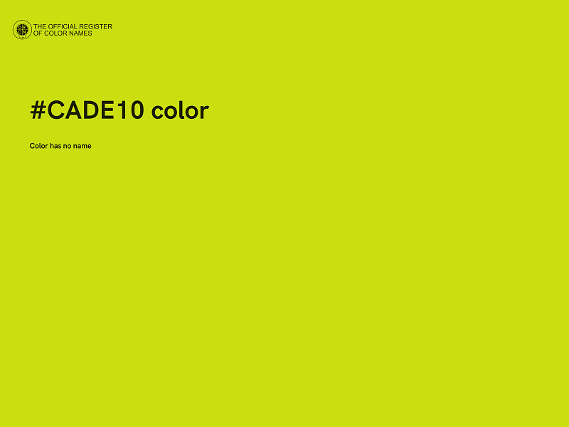 #CADE10 color image