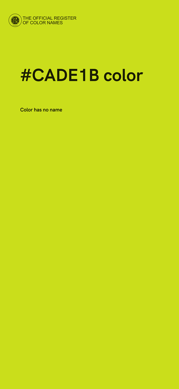 #CADE1B color image