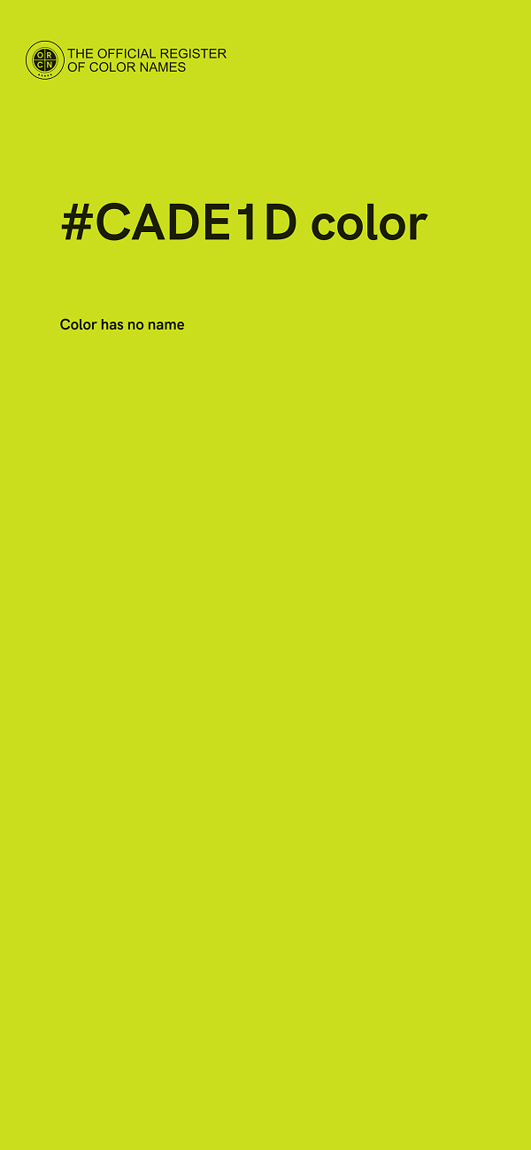 #CADE1D color image
