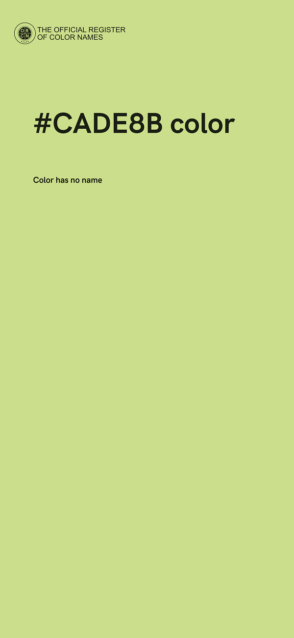#CADE8B color image