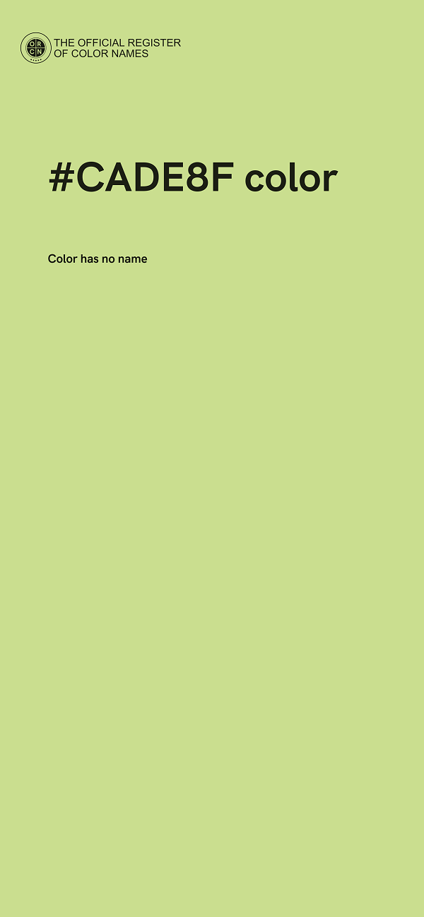 #CADE8F color image