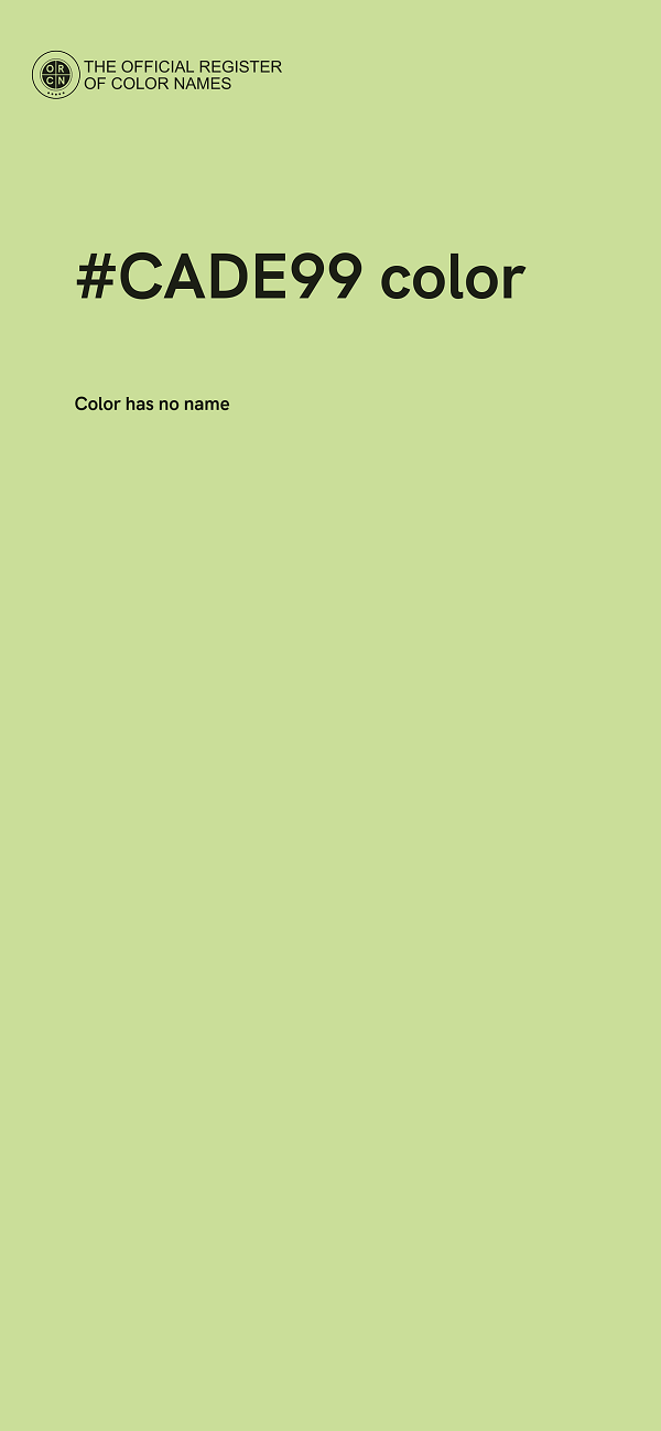#CADE99 color image