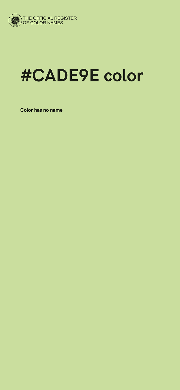 #CADE9E color image