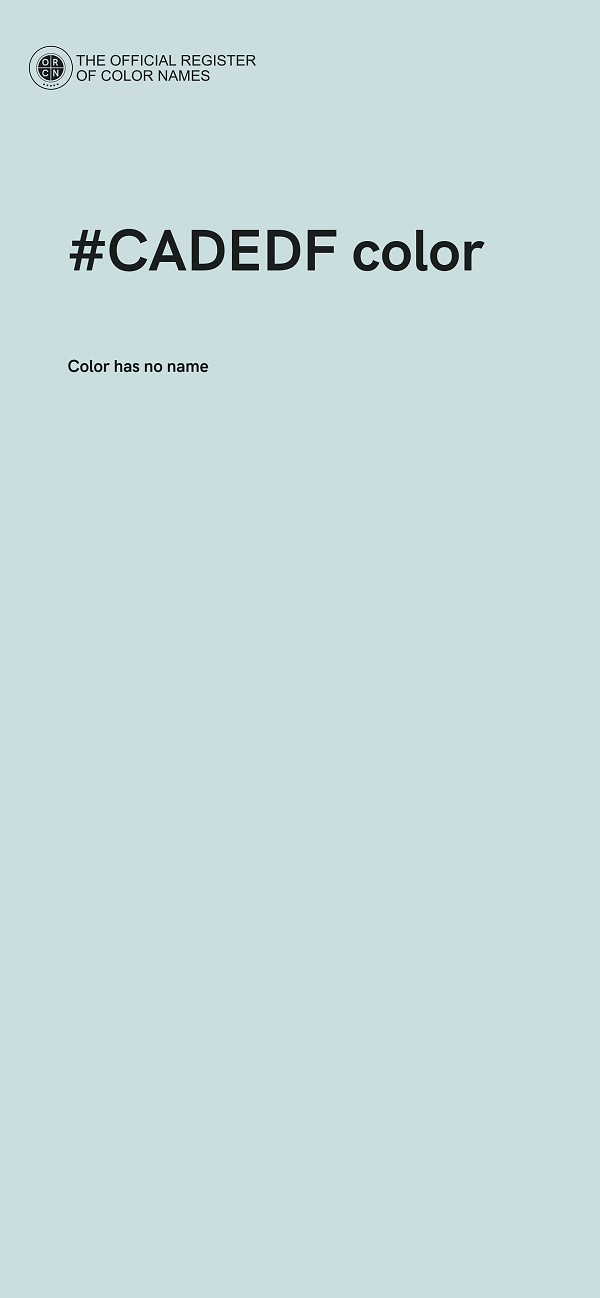 #CADEDF color image