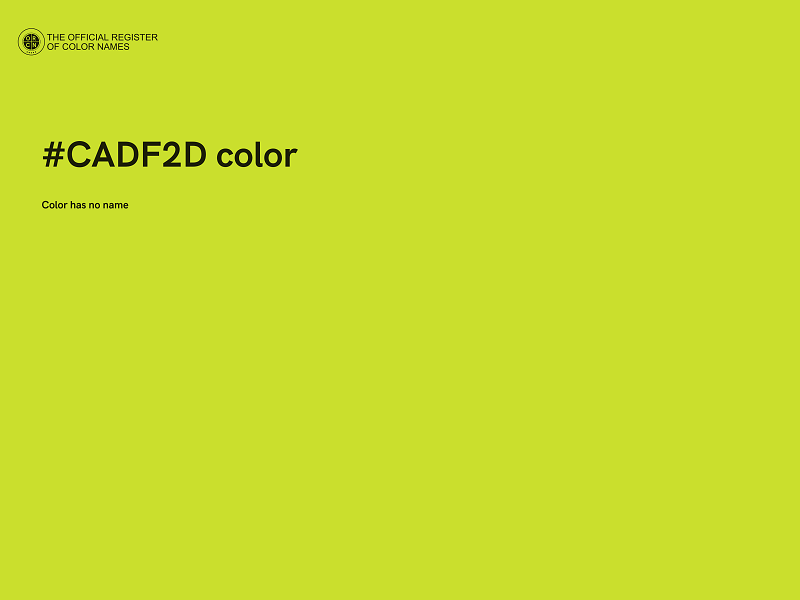 #CADF2D color image