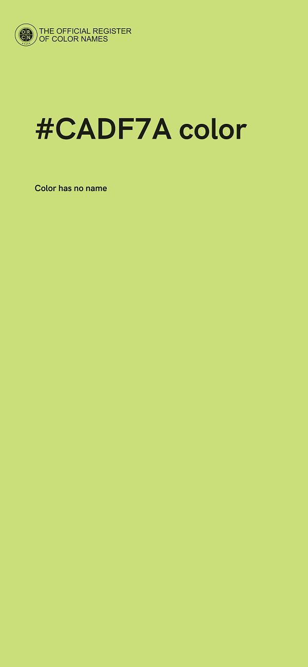 #CADF7A color image