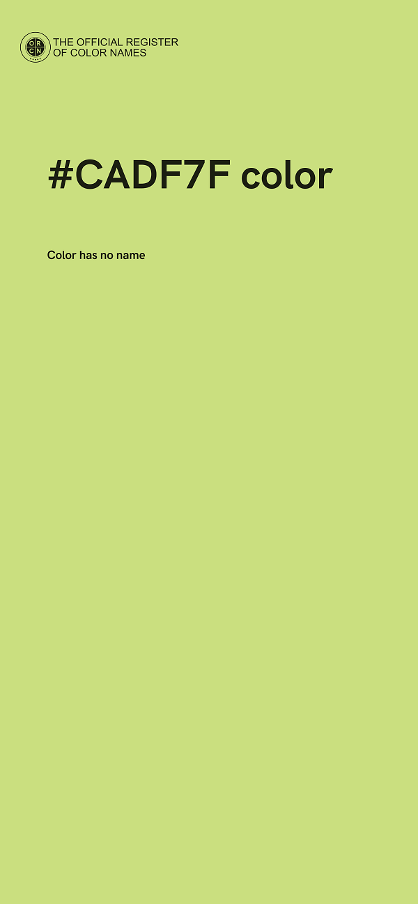 #CADF7F color image