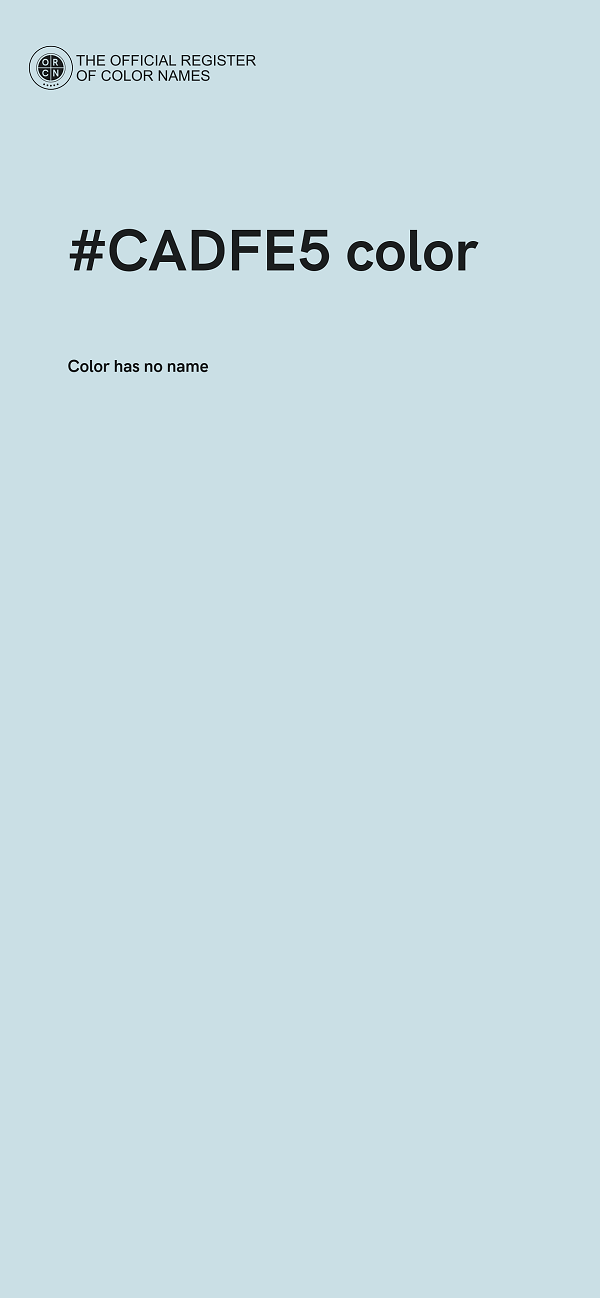 #CADFE5 color image
