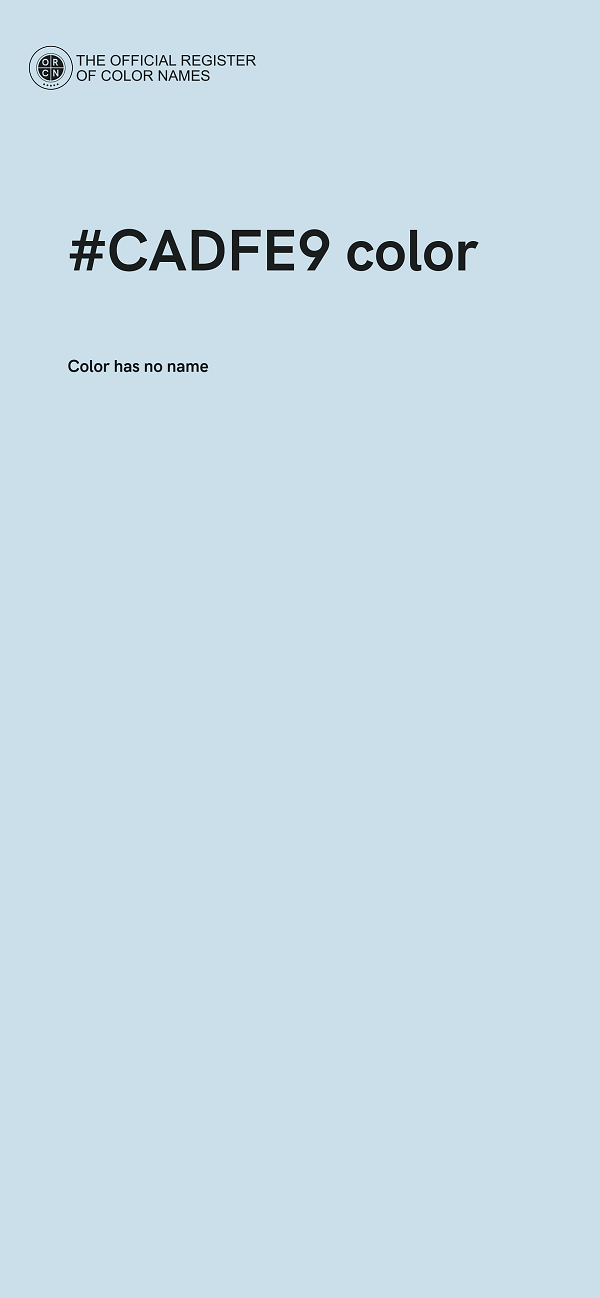 #CADFE9 color image
