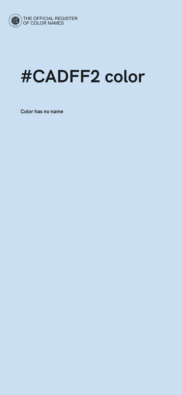 #CADFF2 color image