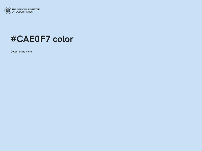 #CAE0F7 color image