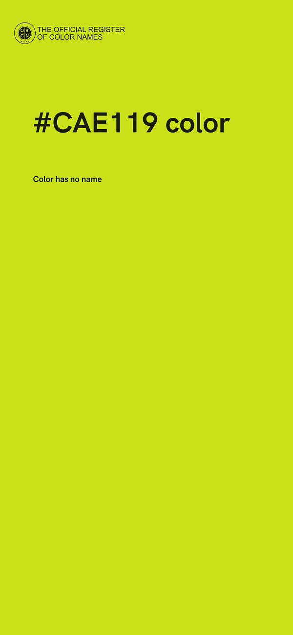 #CAE119 color image