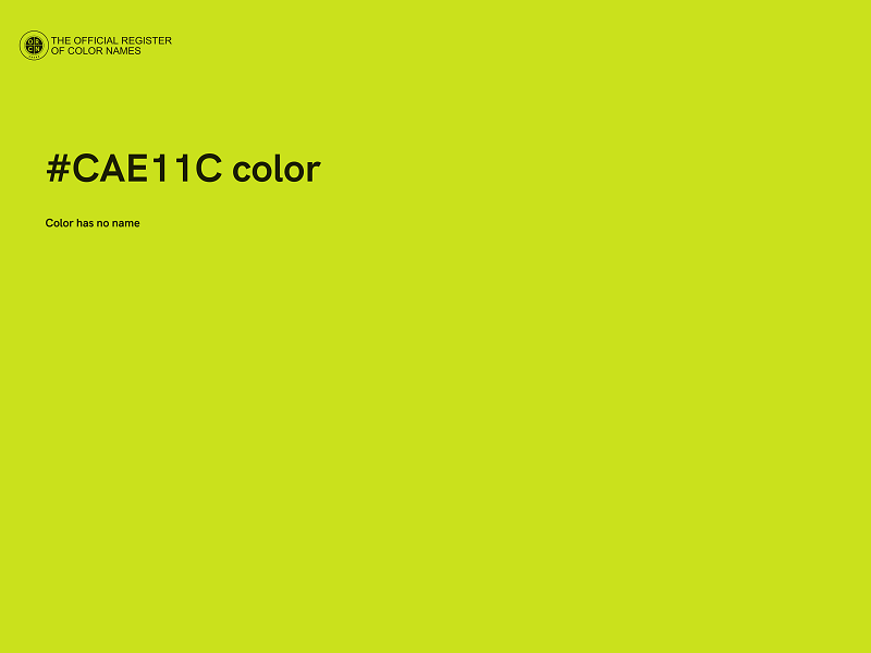 #CAE11C color image