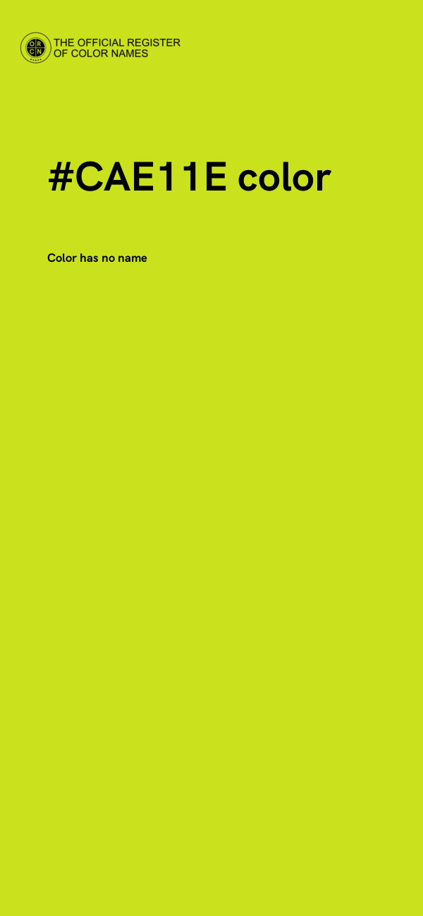 #CAE11E color image