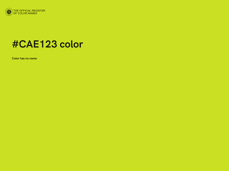 #CAE123 color image