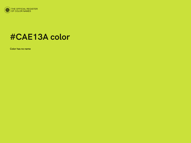 #CAE13A color image