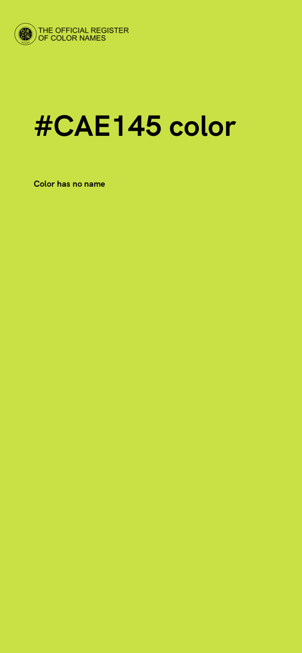 #CAE145 color image