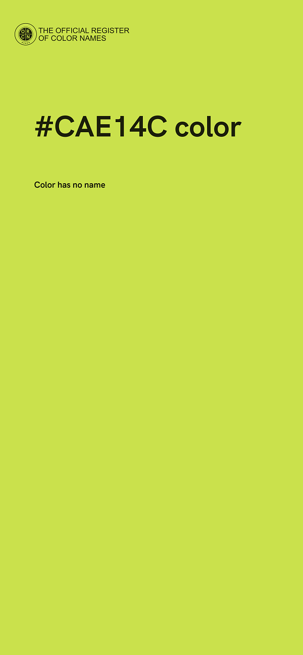 #CAE14C color image
