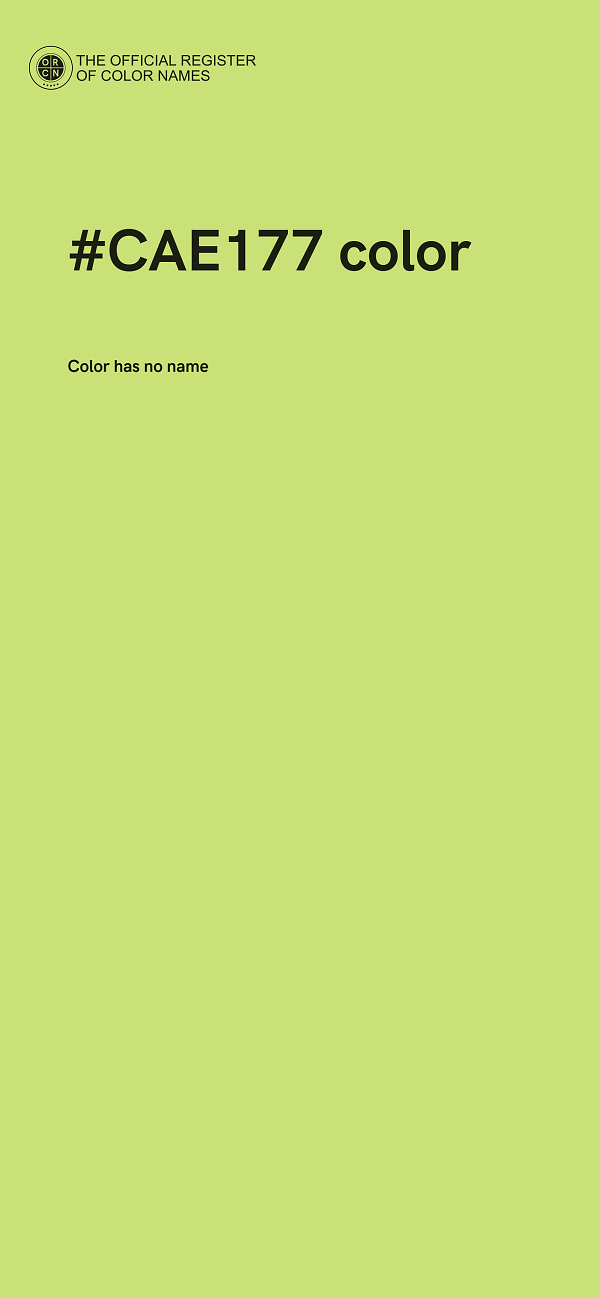 #CAE177 color image