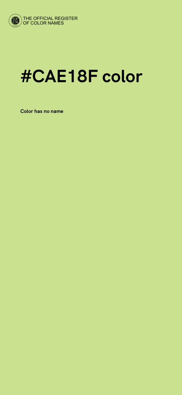 #CAE18F color image