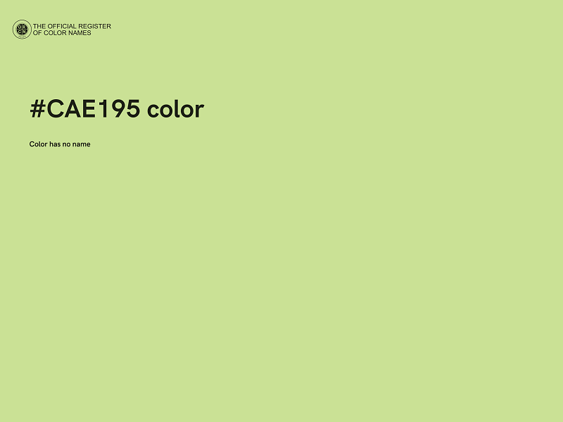 #CAE195 color image