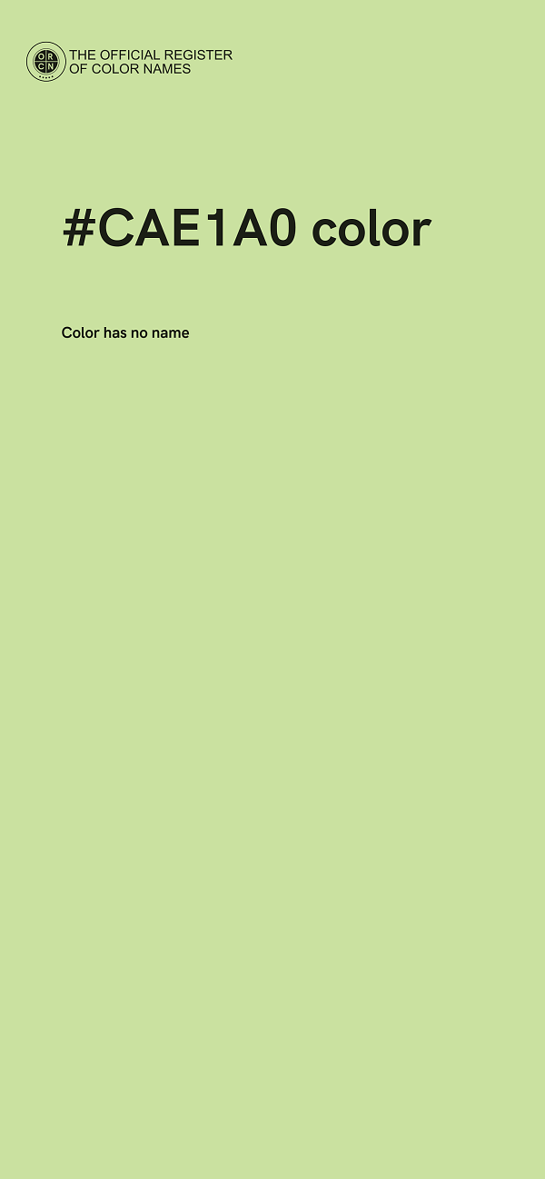 #CAE1A0 color image