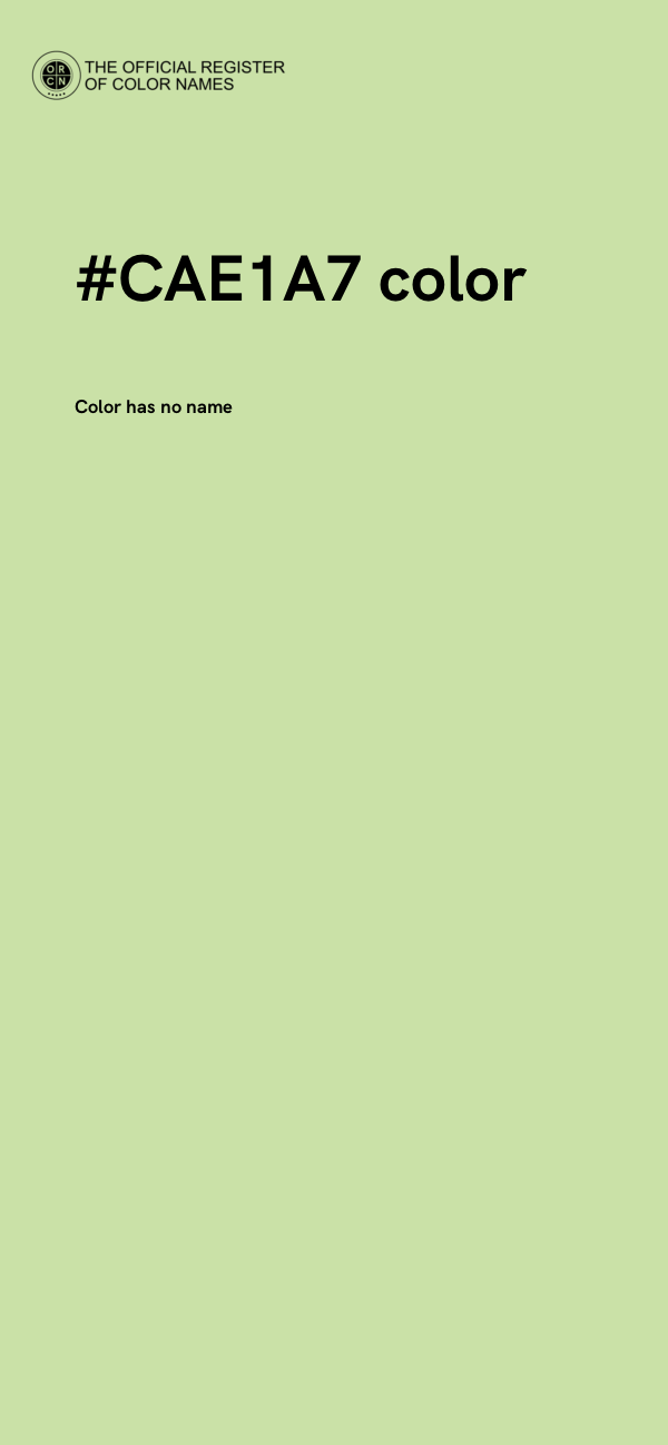 #CAE1A7 color image