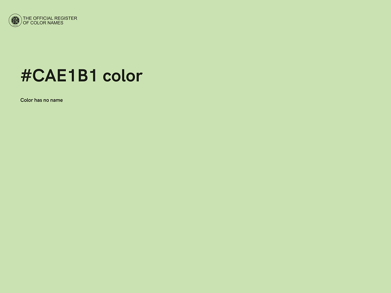 #CAE1B1 color image