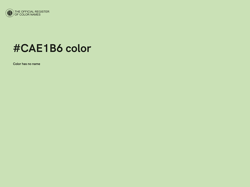 #CAE1B6 color image