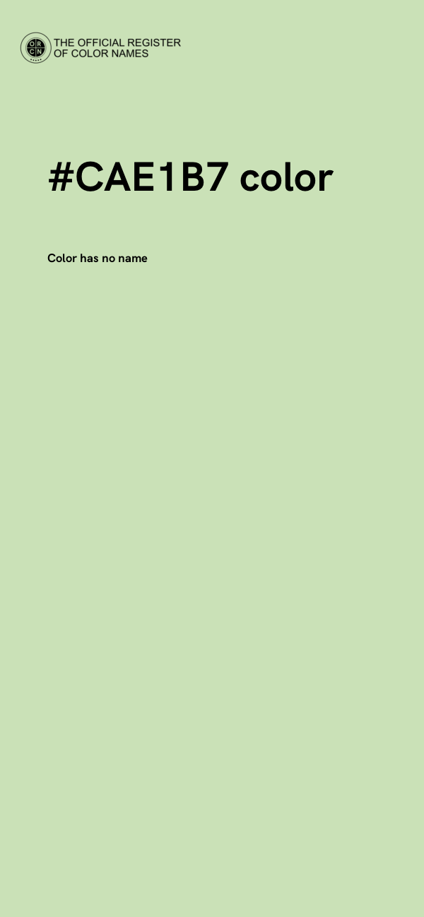 #CAE1B7 color image