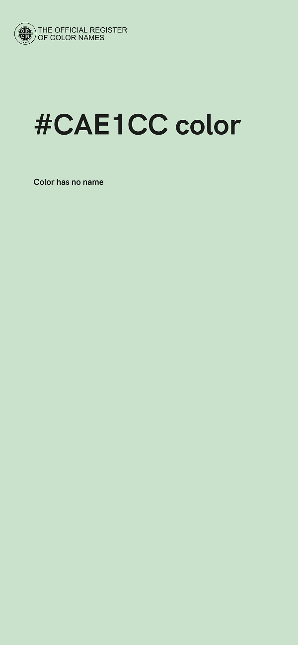 #CAE1CC color image