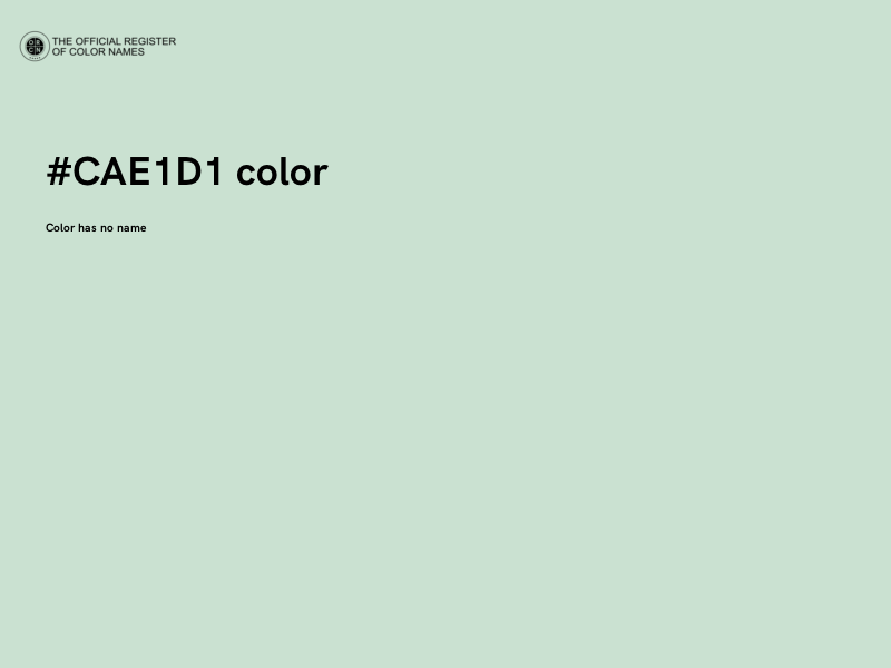 #CAE1D1 color image