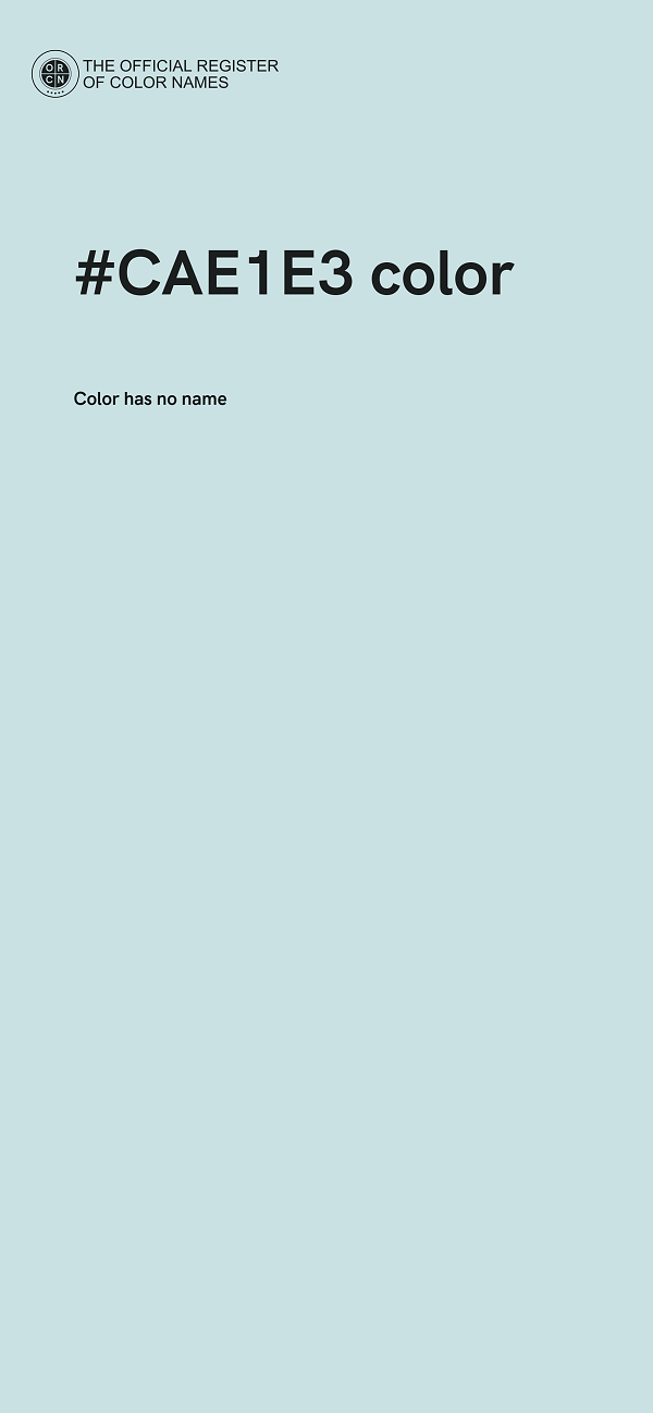 #CAE1E3 color image