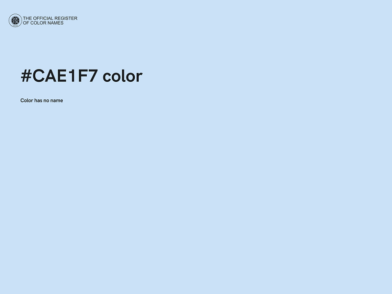 #CAE1F7 color image