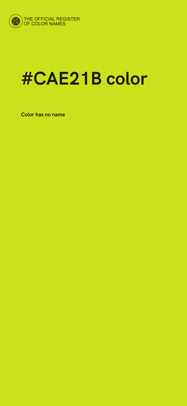 #CAE21B color image