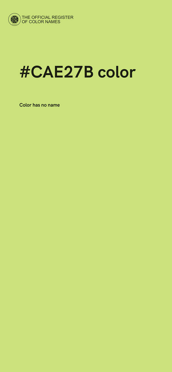 #CAE27B color image