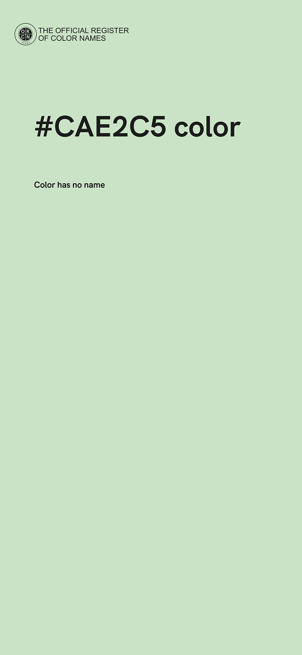 #CAE2C5 color image
