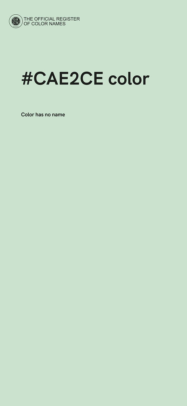 #CAE2CE color image