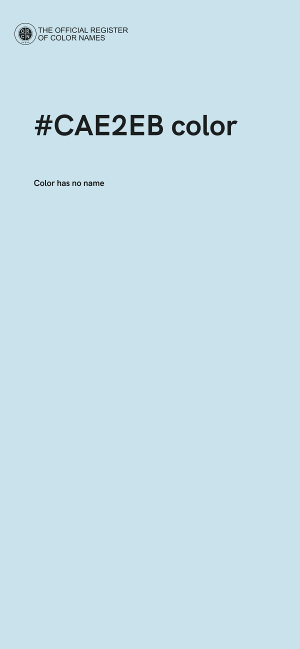 #CAE2EB color image