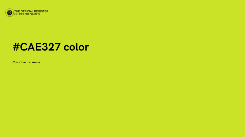 #CAE327 color image
