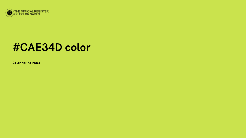 #CAE34D color image