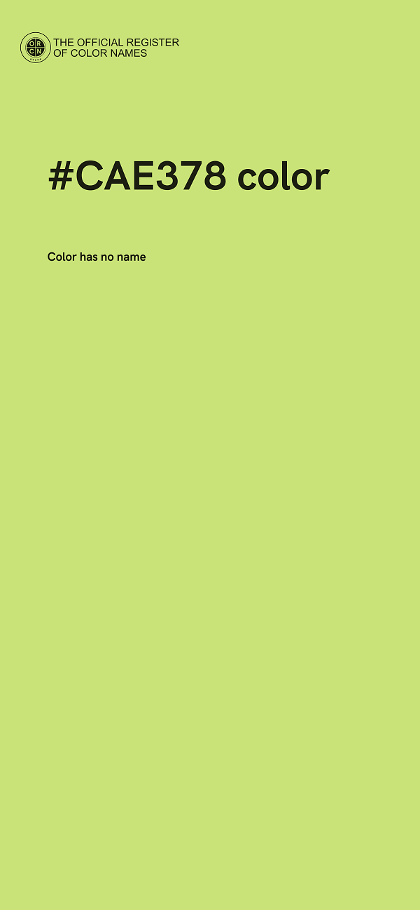#CAE378 color image