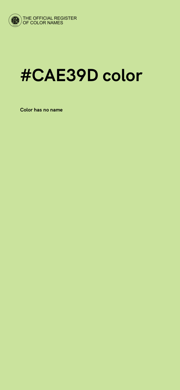#CAE39D color image