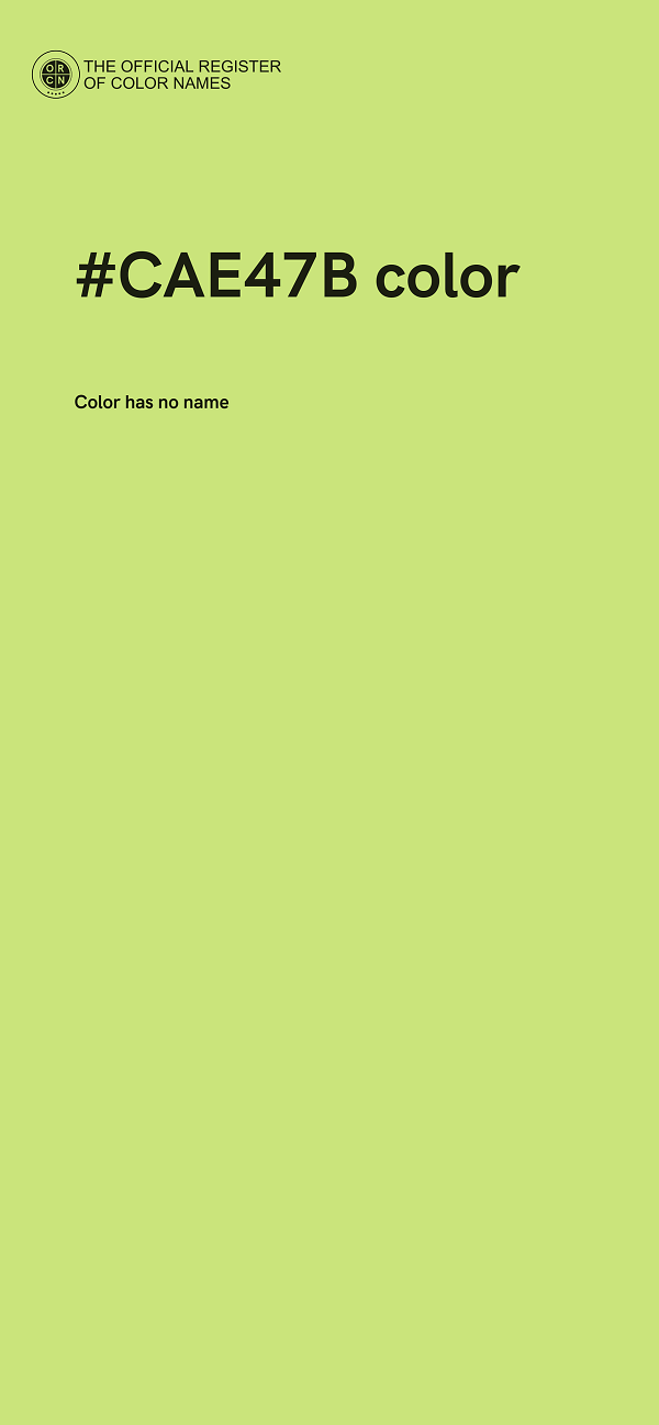 #CAE47B color image