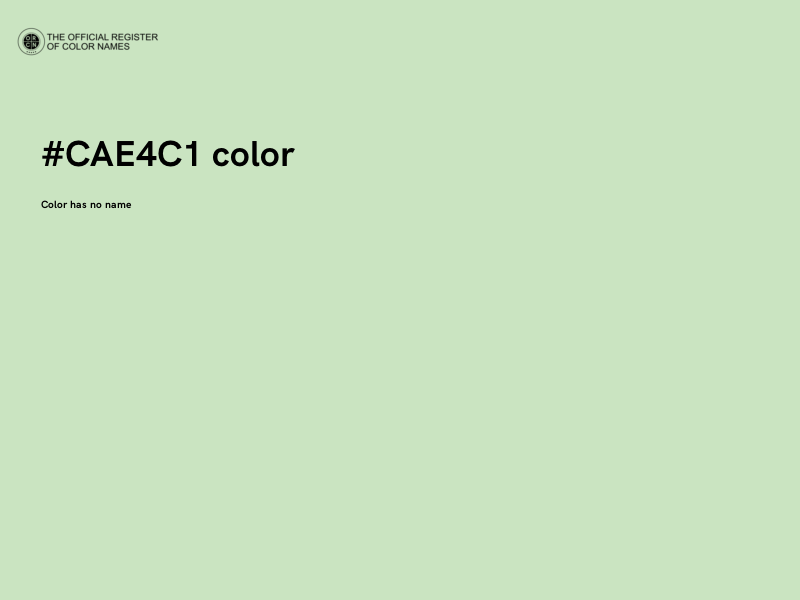 #CAE4C1 color image