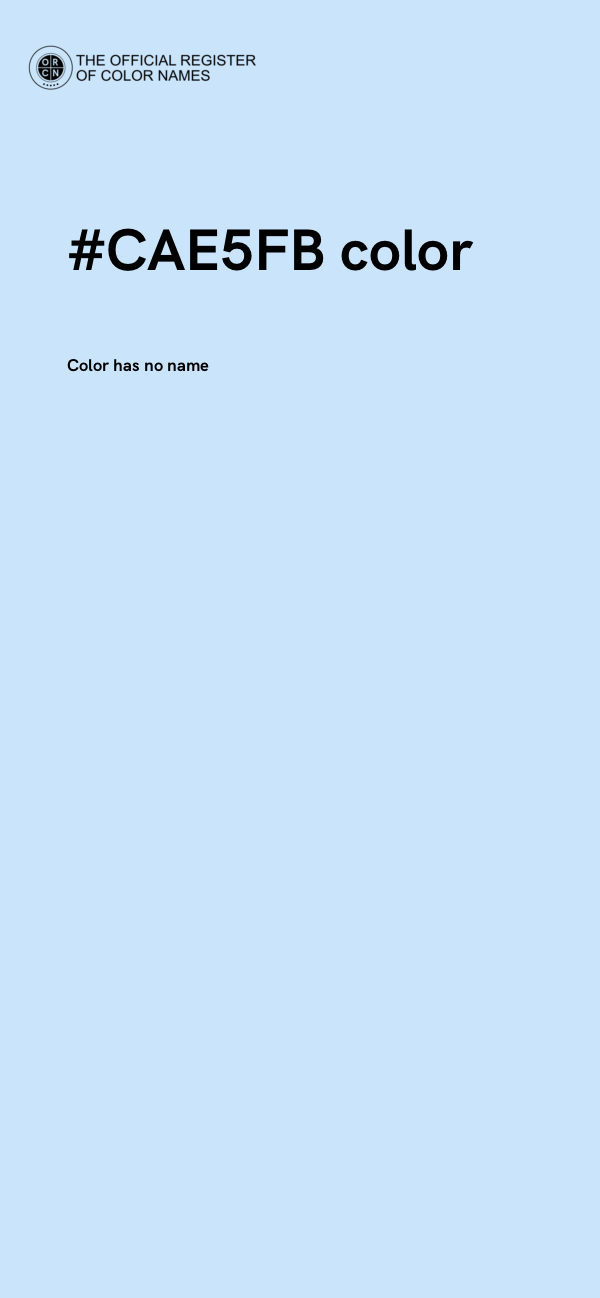#CAE5FB color image